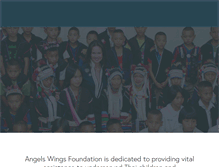 Tablet Screenshot of angelswingsfoundation.org